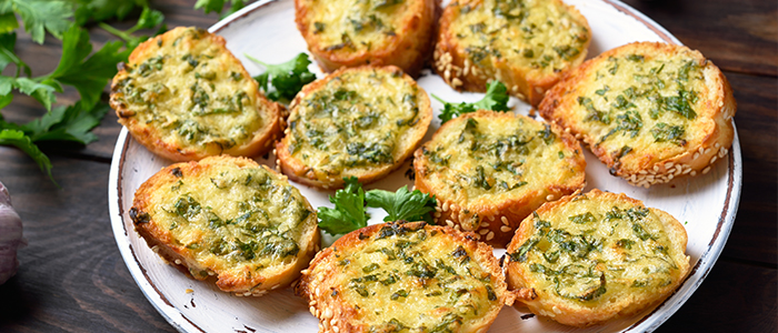 Garlic Bread With Cheese & Onion (5 Pcs) 